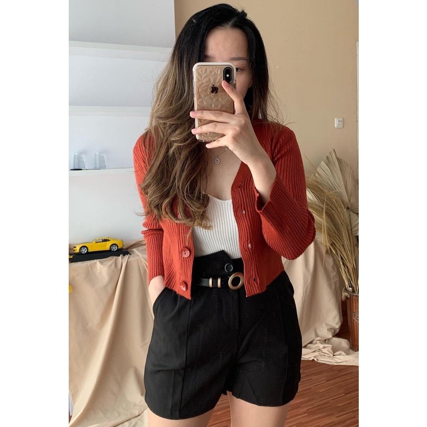 CARDI RAJUT JEMMA CARDIGAN CROP TOP RAJUT Ns simple casual Cardi