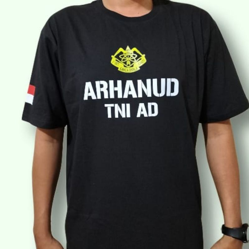 KAOS TNI ARHANUD//KAOS TNI AD//KAOS LENGAN PENDEK COMBED 30S