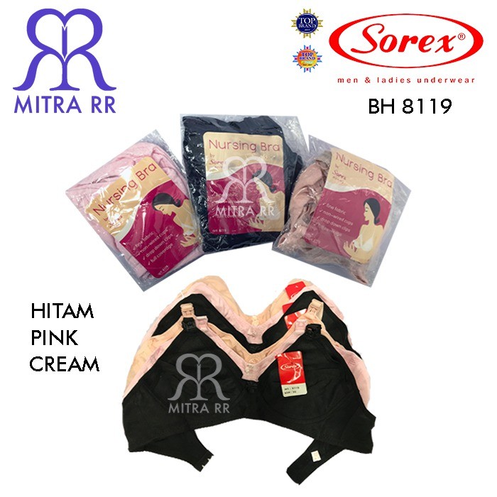 BH / Bra Menyusui Sorex 8119 Tanpa Busa / Nursing Bra Sorex