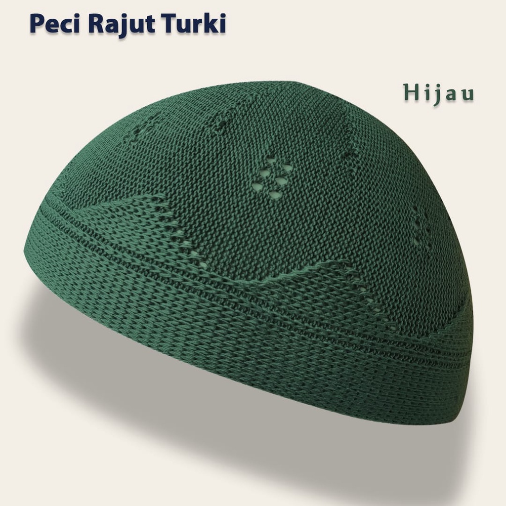 Peci Rajut Turki Peci Rajut Dewasa Peci Rajut Turki Original Warna Hijau