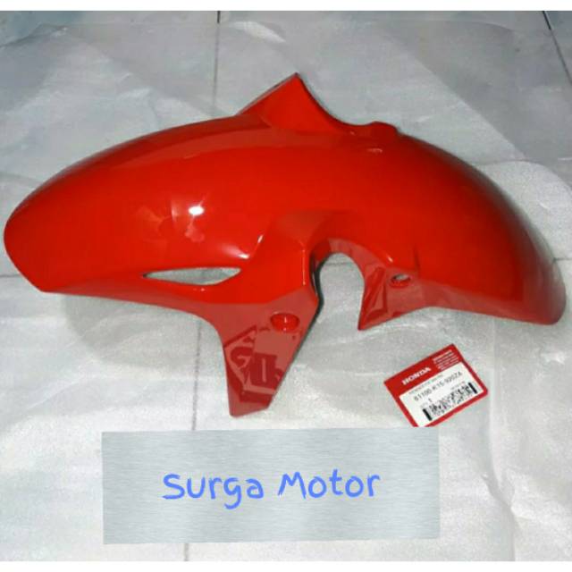 Spakbor Slebor Fender depan New CB150R LED streetfire merah . ASLI ORI HONDA AHM . 61100-K15-920ZA 6