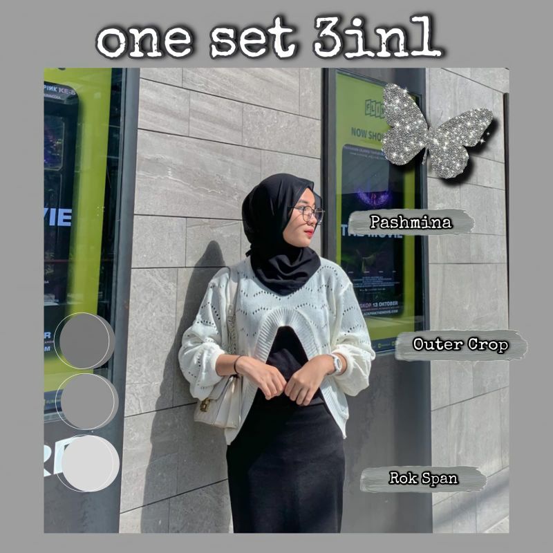 Ootd wanita set / Baju ootd wanita kekinian / Ootd / Outfit wanita set / Set wanita / Set / Pakaian 