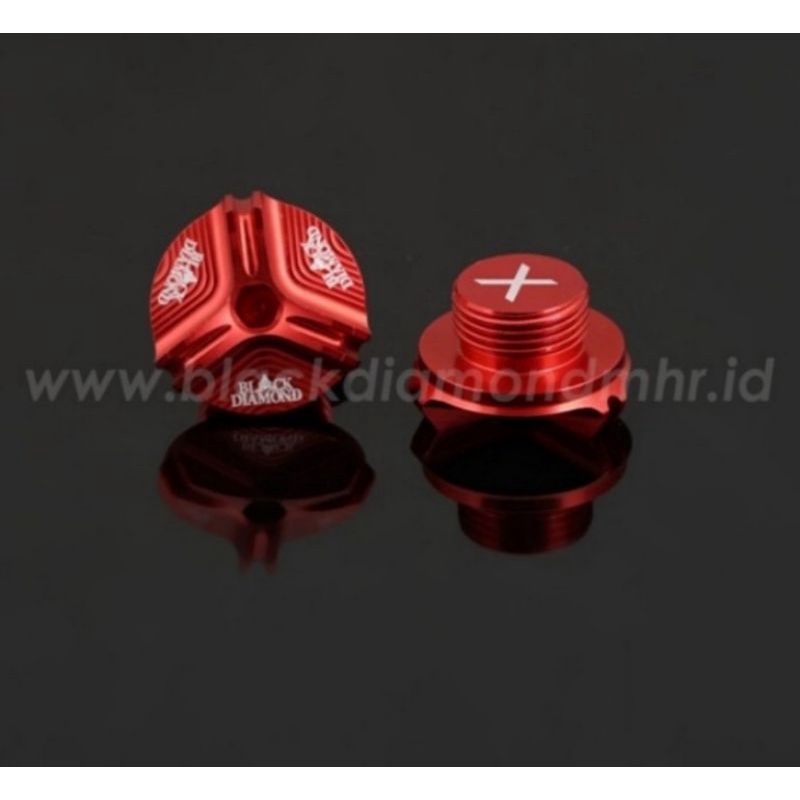 penutup oli mesin XMAX 250 300 tutup oli variasi yamaha XMAX merk BLACK DIAMOND