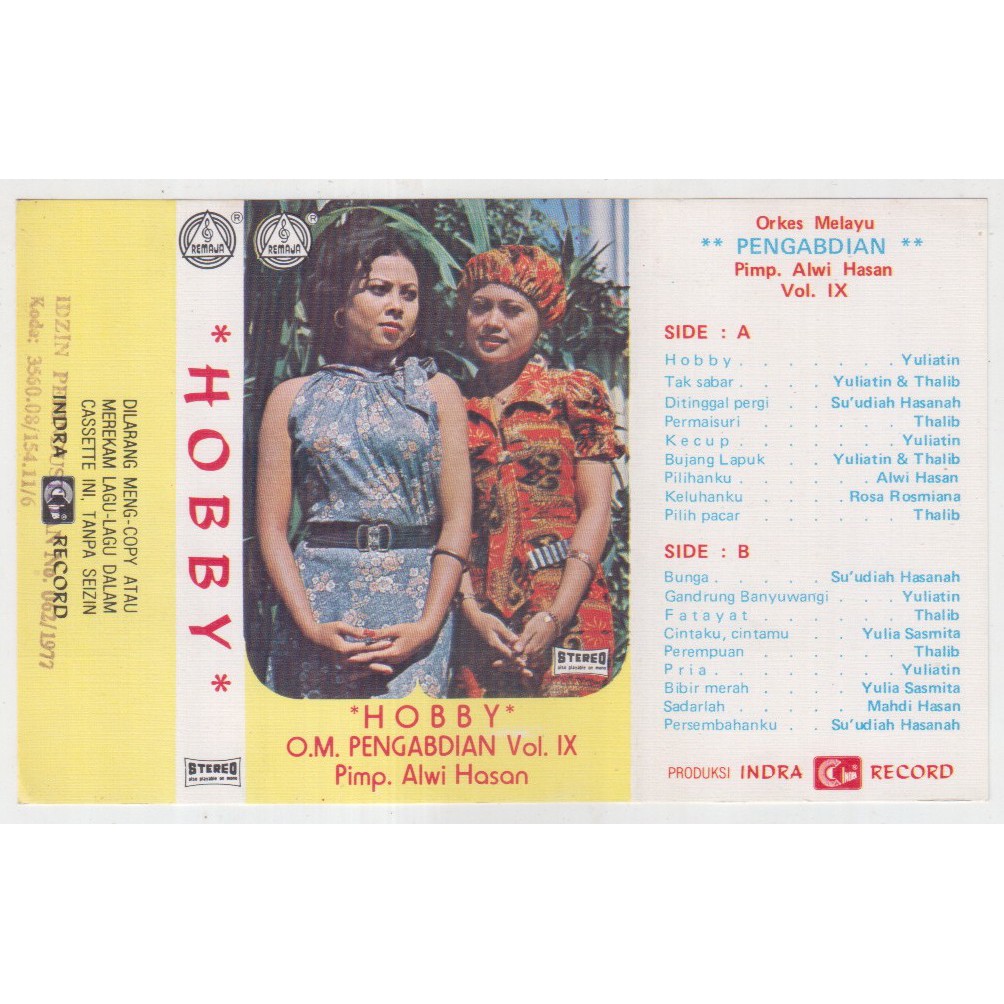 COVER SAMPUL KASET ORKES MELAYU PENGABDIAN VOL IX