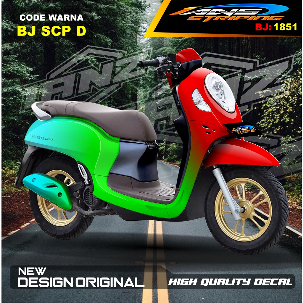 STIKER VARIASI BODY MOTOR SCOOPY  / STIKER SCOOPY FULL BODY / STIKER MOTOR SCOOPY NEW DESAIN / STIKER MOTOR TERBARU