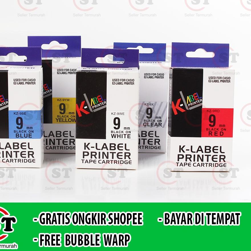 

Kertas K Label 9mm / K Label 9 mm - Label Casio 9mm Compatible Cartridge Tape Label It Casio <