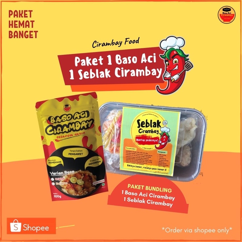 

Paket 2 in 1 (Baso Aci Cirambay & Seblak cirambay)