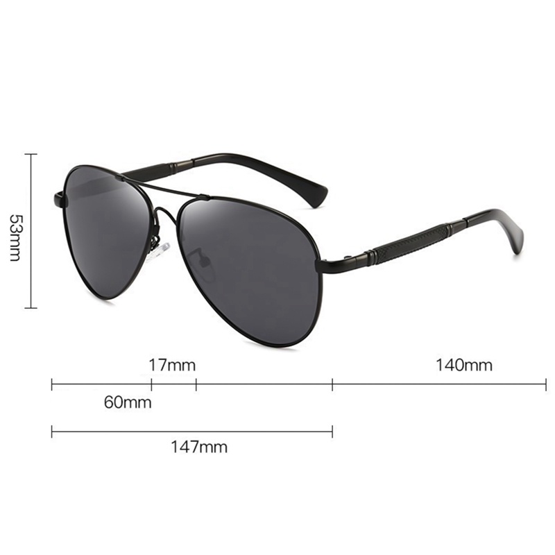 Kacamata Polarized Bahan Titanium Alloy Gaya Klasik Untuk Pria