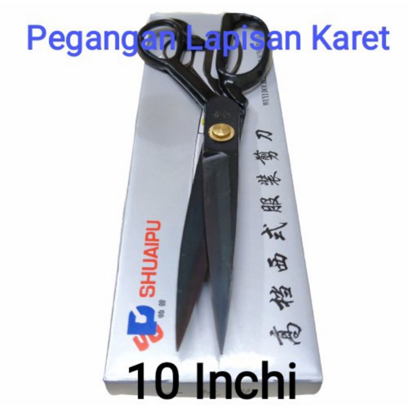 

Shuaipu 10"-254mm Pegangan tangan Besi lapisan karet hitam Gunting Shuaipu