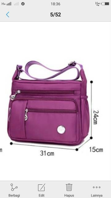 Rully68_Tas Selempang Koin Enugrah Tas Selempang Wanita Slingbag Cewe