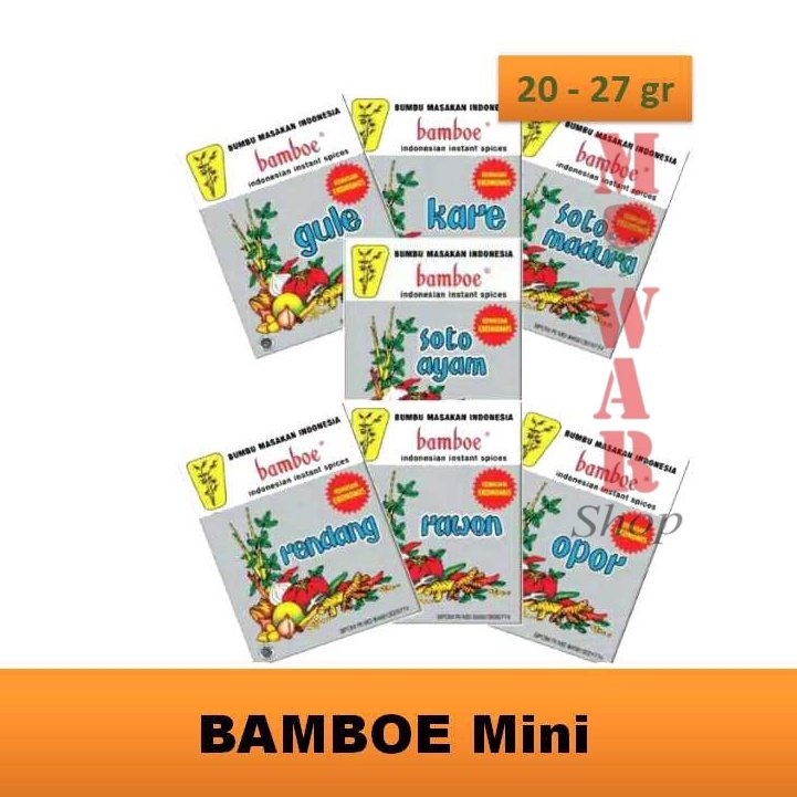 

BAMBOE Best Seller Bumbu Bamboe Bambu Original Putih Racikan Masakan Tradisional Indonesia Lengkap