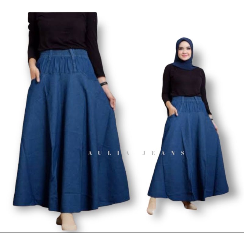 Rok Jeans Payung | Rok Jeans Dewasa