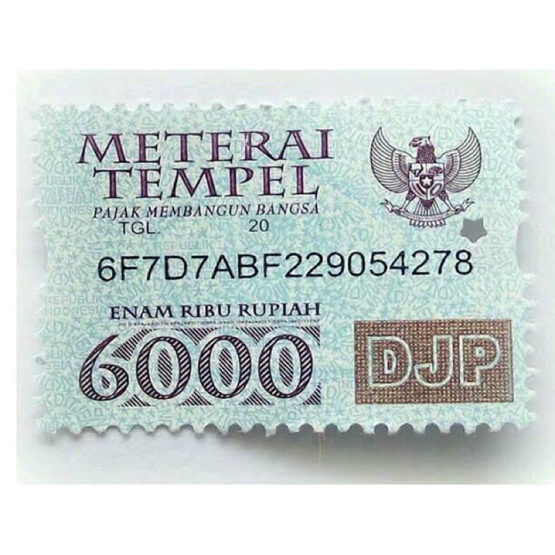 

Meterai tempel 6000 Lama edisi 2010 / 2014