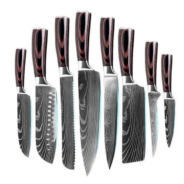 

Xituo Set Pisau Dapur Damascus Pattern Stainless Steel 8 Pcs - Dl8 9Nwxdxu83W