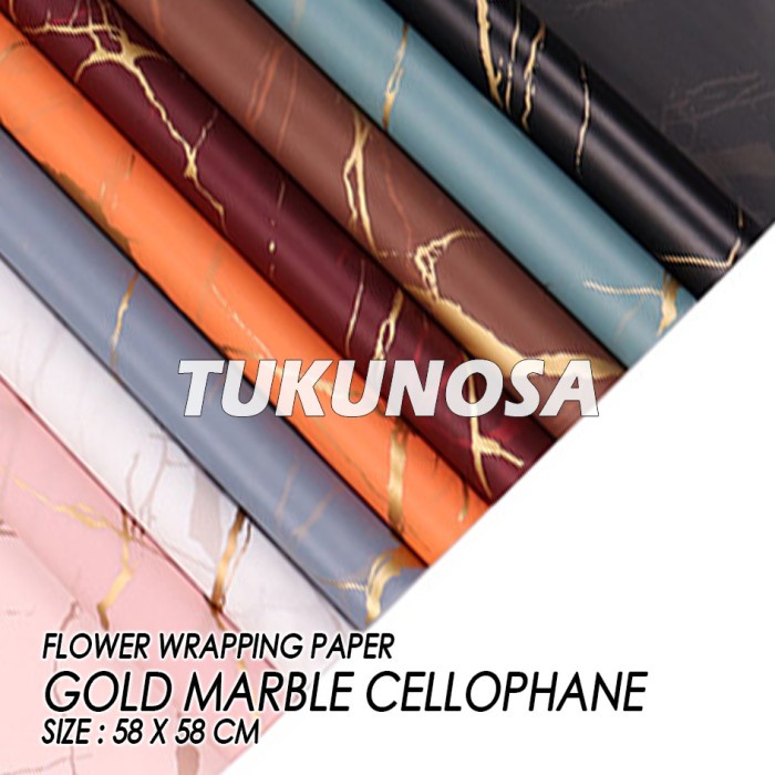 

FLOWER WRAPPING PAPER GOLD MARBLE CELLOPHANE KERTAS BUKET BUNGA CELLOPHANE PAPER KERTAS BUCKET