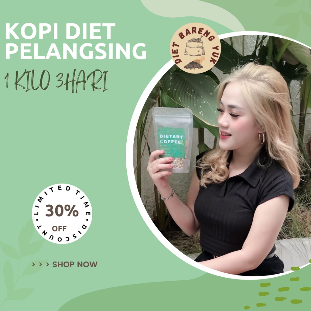 Kopi Diet | Kopi Pelangsing | Kopi penurun berat badan 250 gr green coffee pelangsing obat diet penu