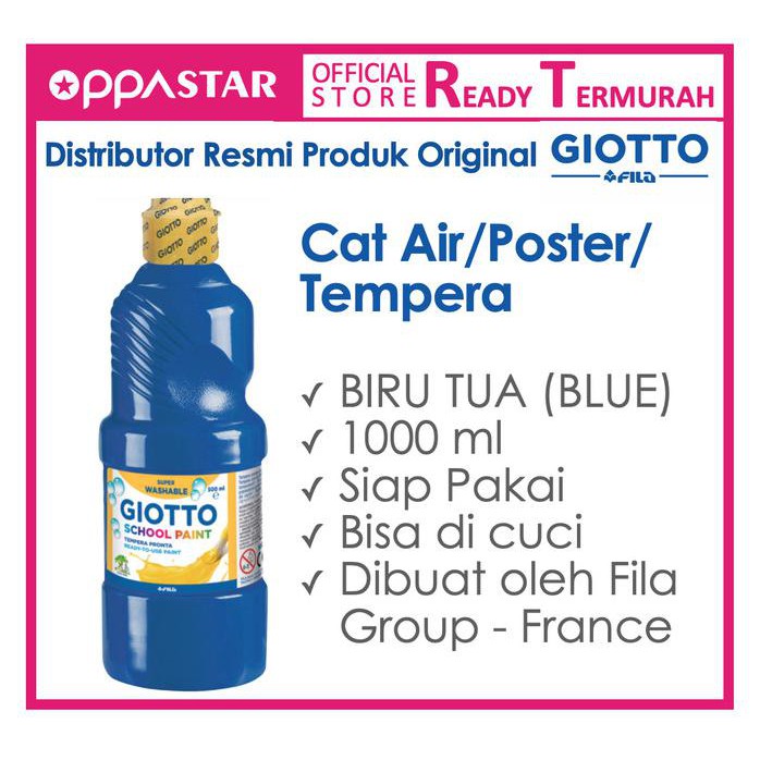 

GIOTTO SCHOOL PAINT 1000 ML ULTRAMARINE BLUE - CAT AIR