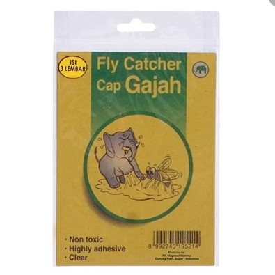 

Lem Lalat Kertas Cap Gajah 1 Pcs (isi 3 lembar)
