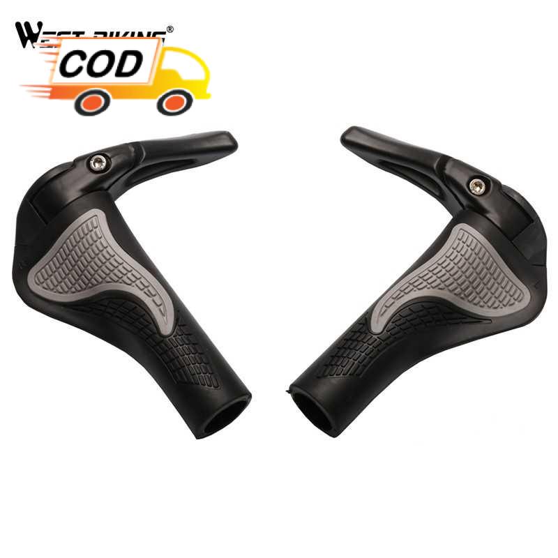 bigshop88 Pegangan Tangan Stang Sepeda Tanduk Karet Rubber Hand Grip Anti Slip Ergonomis Gagang MTB Mountain Bike Lipat Handlebar Modifikasi