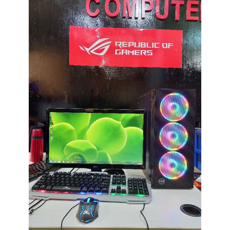 PC Gaming  Editing CORE i5 Vga 2 gb Full set siap Pakai new