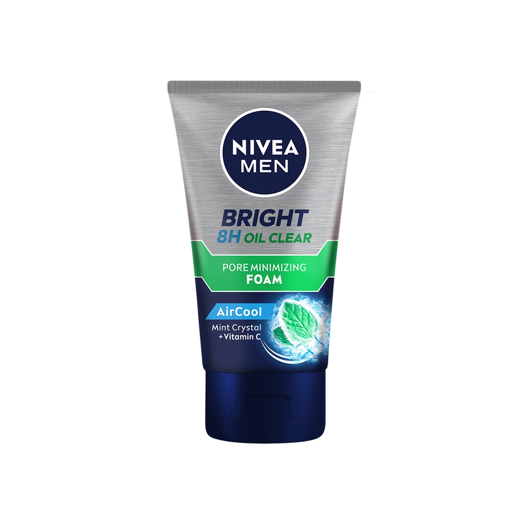 Nivea Men Bright Oil Clear Pore Minimizing Foam 100ml