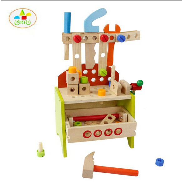 Mainan Edukasi Anak Dari Kayu / Play House Set Tool Box