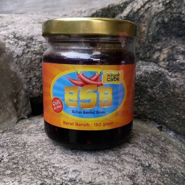 

BSB Hot Chili Oil, Minyak Cabe 150 gram