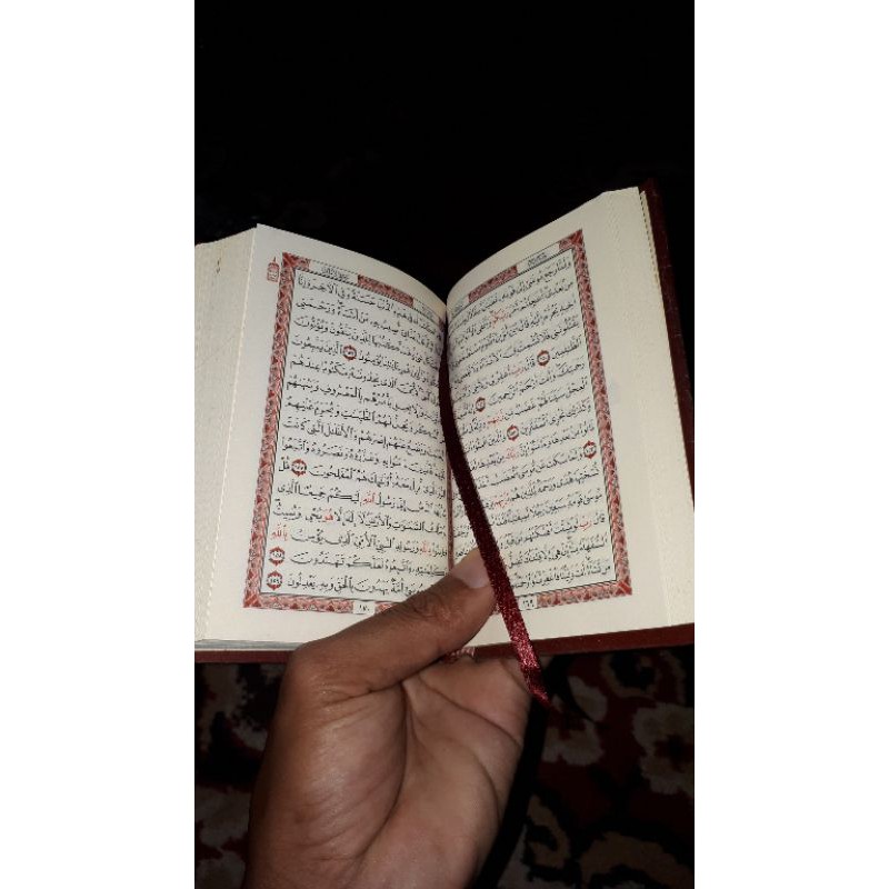 Al Quran saku Rosm ustmani ori ukuran 9x13 cm