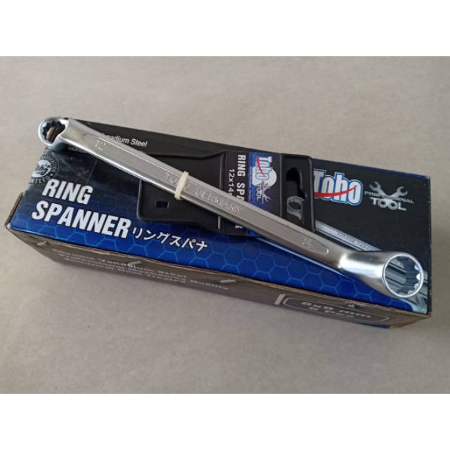 Kunci Ring Spanner Toho 75 derajat 12 x 14 mm
