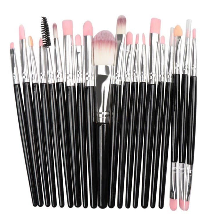 ASK.id - 1Set Paket Kuas Makeup Kuas Make up Kosmetik Rias isi20 Pcs Brush Make UP 20 Set In