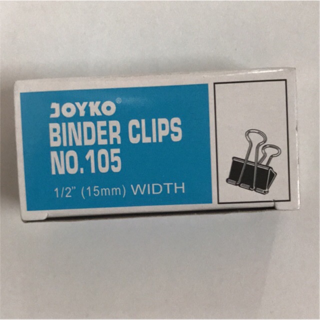 

BINDER CLIPS 105 PENJEPIT KERTAS JOYKO/V-TEC 1 lusin
