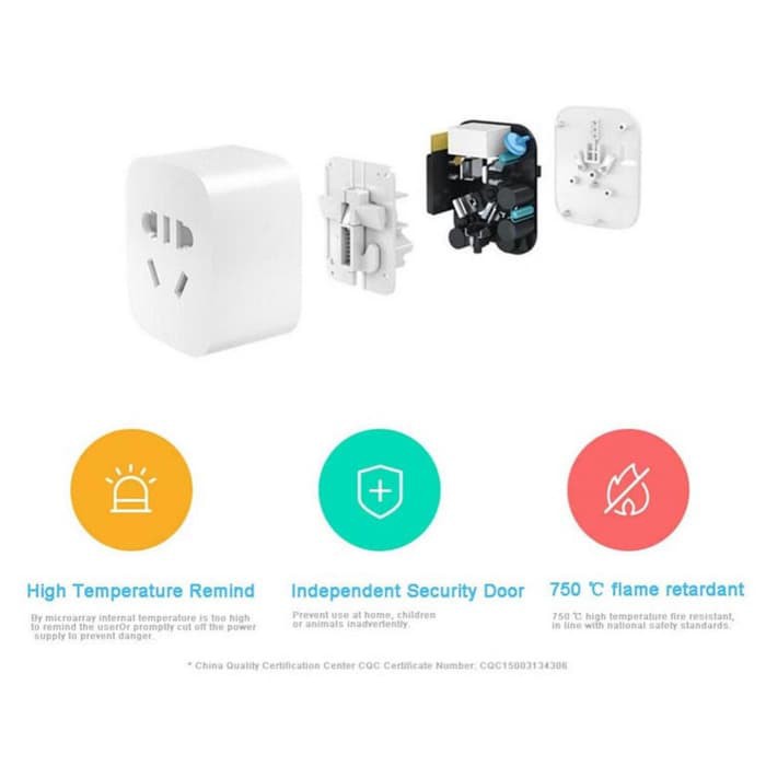 TERJAMIN Stop Kontak Pintar / Xiaomi WiFi Smart Socket Smartphone Control