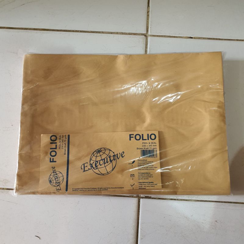 

Amplop samson/ amplop coklat folio lem/ seal executive
