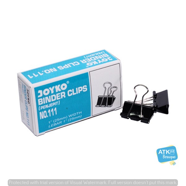 

Binder Clip Joyko No 111 Ukuran 25 mm isi 12 pcs Penjepit Kertas MURAH