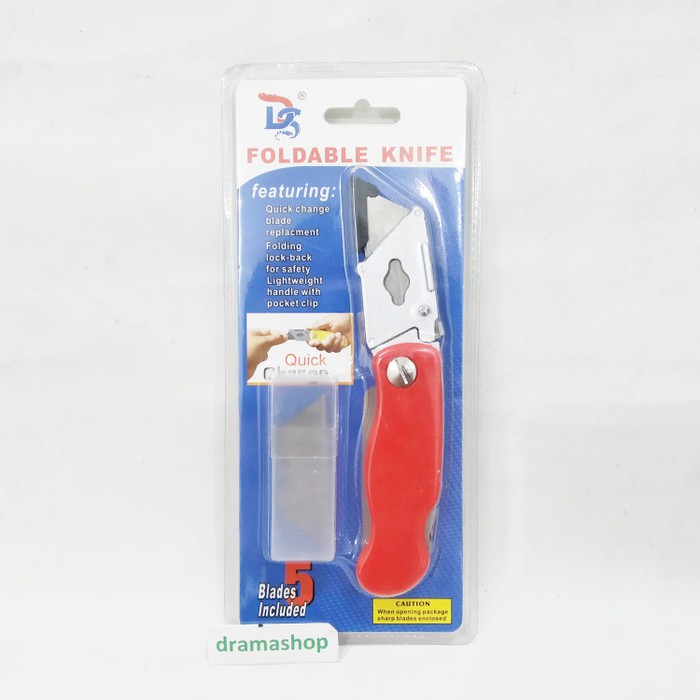 Pisau Lipat Foldable Knife Cutter Serba Guna Better Quality DRAMASHOP