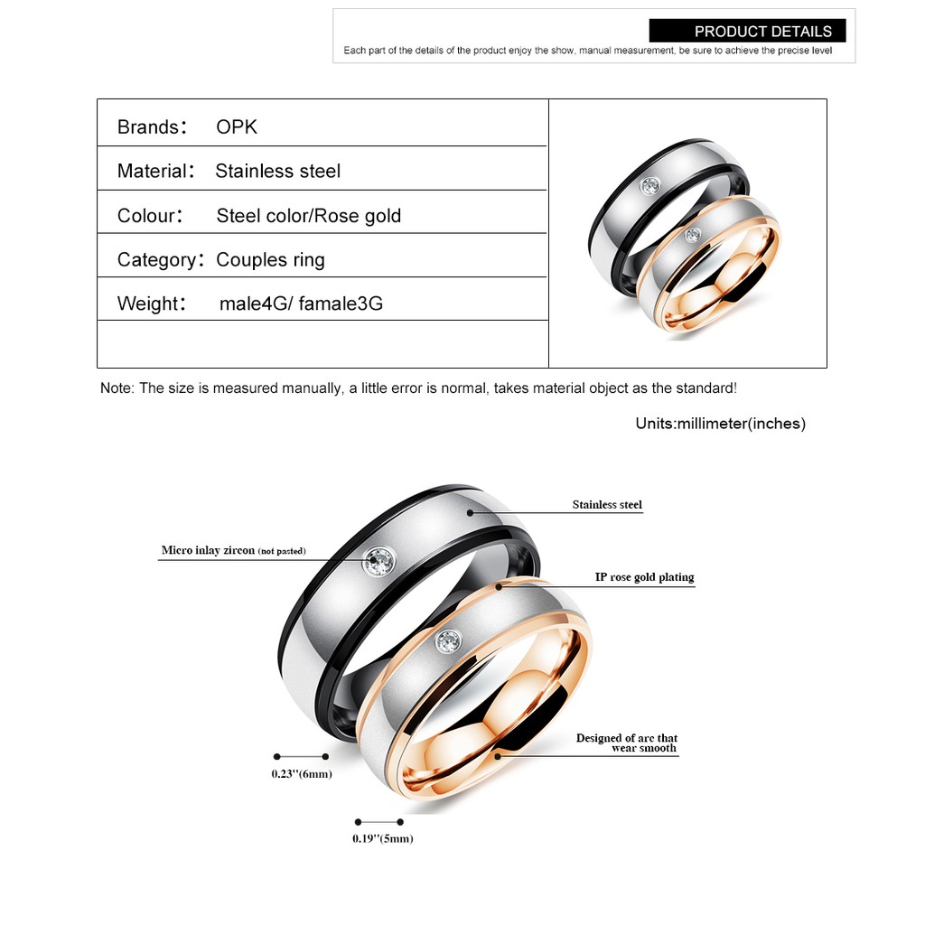 [BEST SELLER] Cincin Couple Titanium / Cincin Couple Murah / Cincin Couple Anti Karat C058