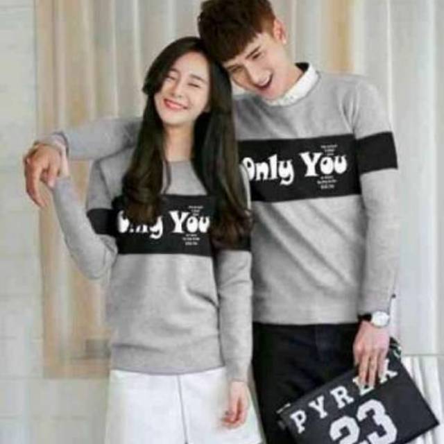 Couple ONLY YOU, baju couple, kaos couple, t-shirts couple, couple kekinian, motof only you, modis