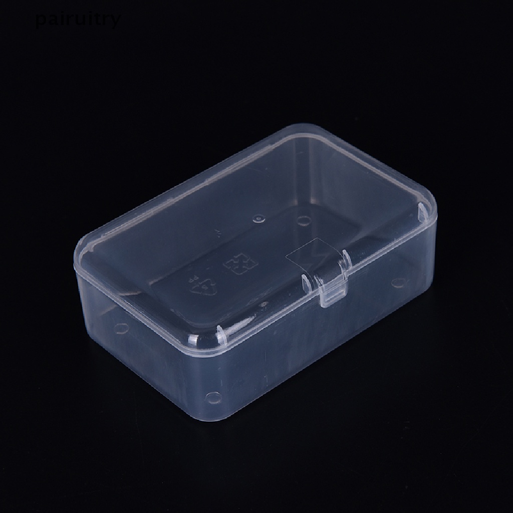 PRT  New Small Transparent Plastic Storage Box clear Square Multipurpose display PRT