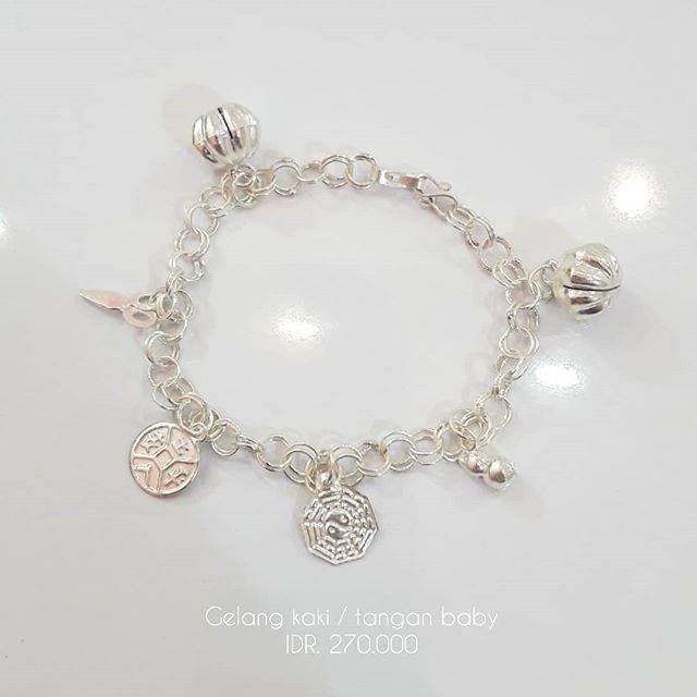 Gelang kaki baby / gelang tangan bayi / gelang kaki bayi / gelang tangan baby / gelang pakwa perak