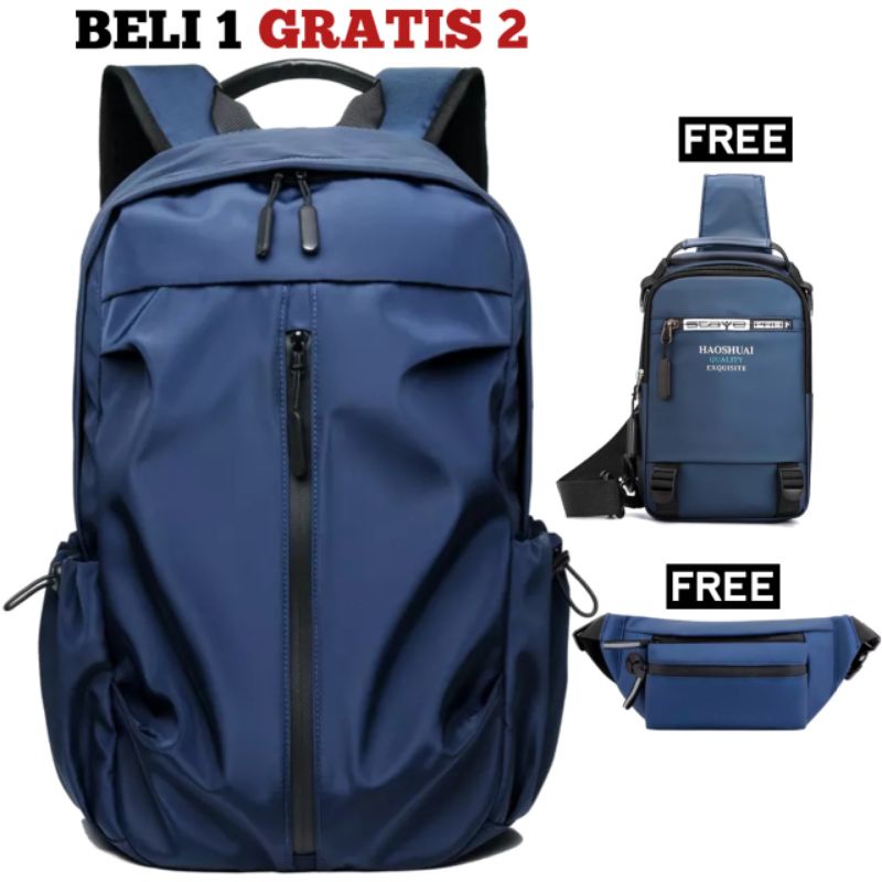 JS_BUY 1 GET 2 - Tas Pria ZB RDN 069 Distro Raindoz Bandung Ransel Punggung Backpack Cowok Keren Sek BRAN NB-Tp BJ