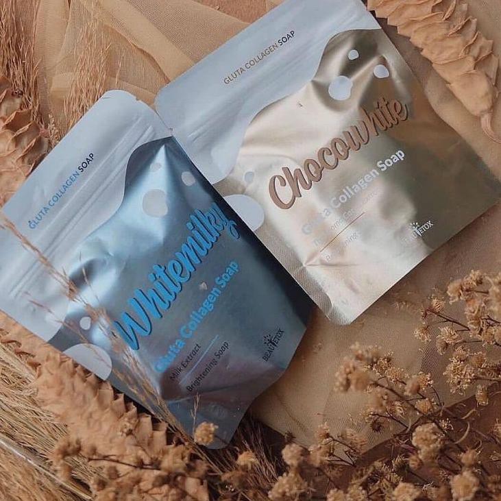 Beautetox Brightening Gluta Collagen Soap Original BPOM Sabun Pemutih Wajah Kulit Tubuh Whitening