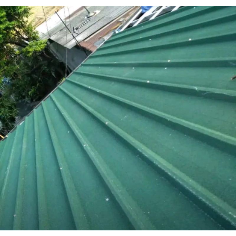 rangka baja ringa atap spandek Pasiran terpasang.