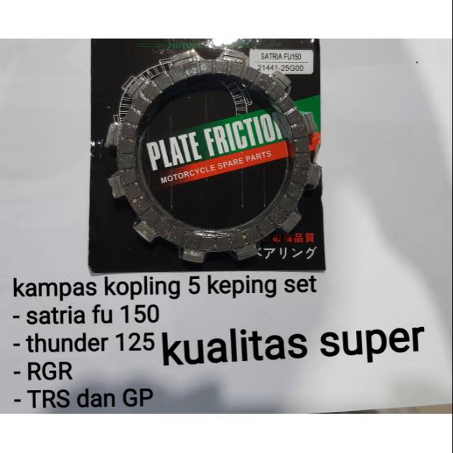 kampas kopling satria fu 150 kampas kopling thunder 125 kampas RGR TRS GP