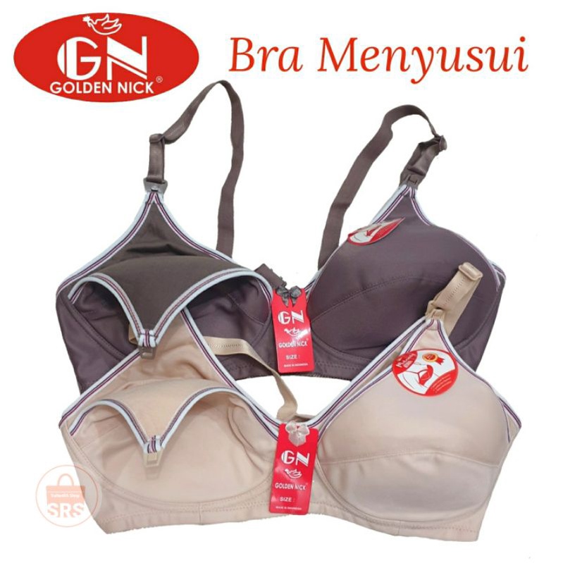 Bra Menyusui Golden Nick | BH Breitex Size 34, 36, 38, 40, 42,44 Cup Besar Busa Top Quality BH GN Menyusui