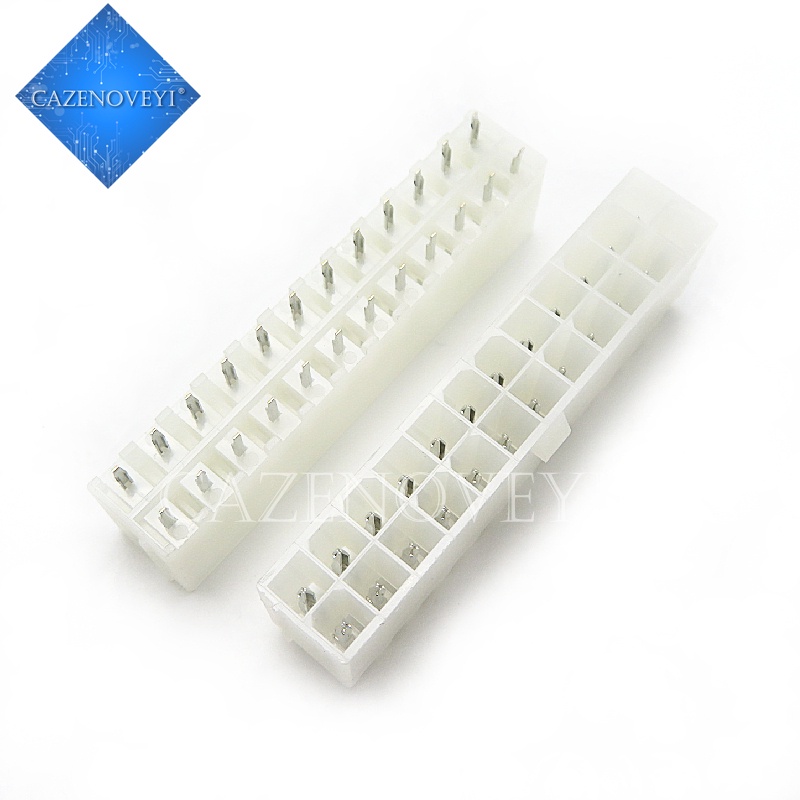 10pcs / Lot Motherboard 24-pin Atx Seat The Board Dengan Soket 24-pin Atx