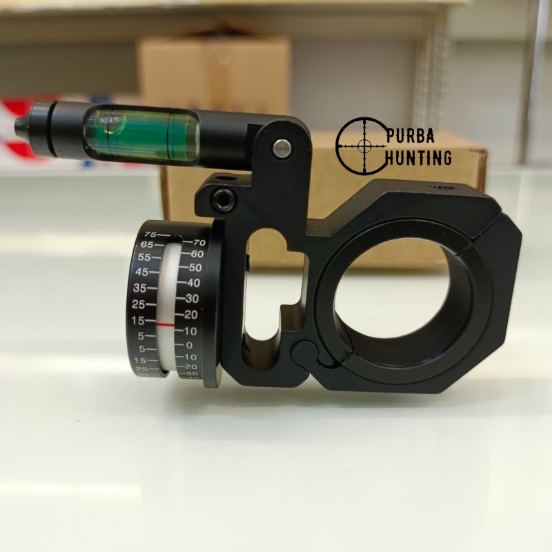 Mounting waterpas - Mounting angel indicator - Mounting telescope