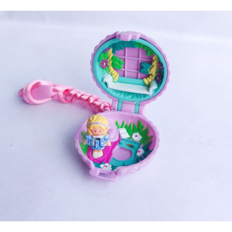 Polly Pocket Vintage Fuzzy Bunny Locket 1993 Bluebird