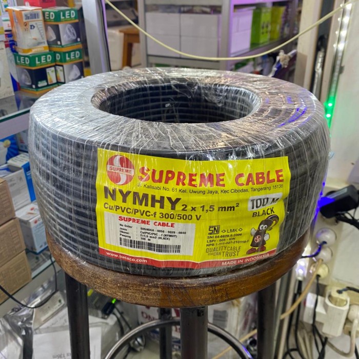 SUPREME Kabel SERABUT NYYHY/NYMHY 2x1,5 mm 100 m meter