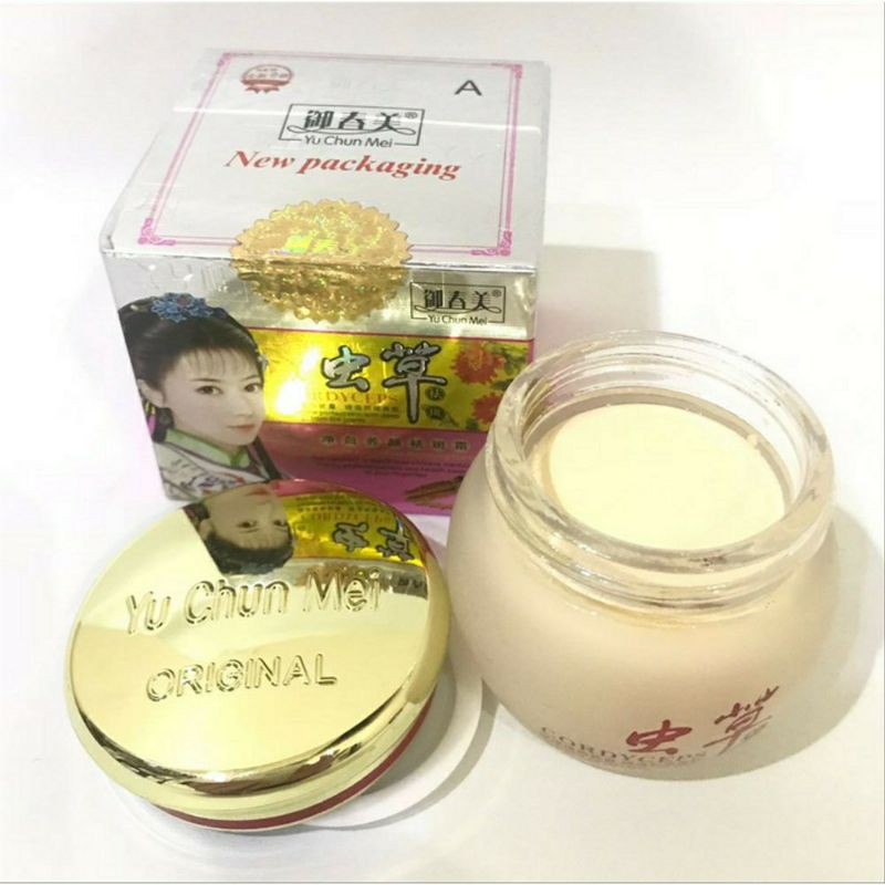 Cordyceps yu chun mei Day Cream/ krim Siang import original Taiwan
