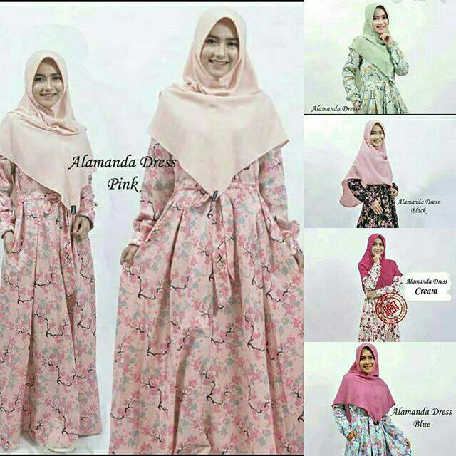 Baju Gamis Katun Jepang Alamanda